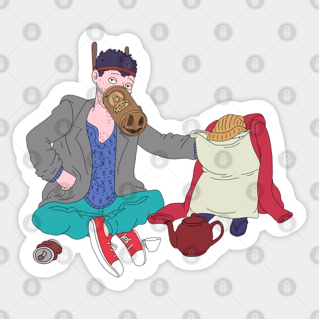 Nothing to see here, just Bojack and Todd. Sticker by Princifer